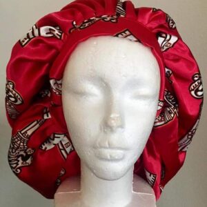 Ankara Satin Bonnets