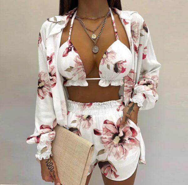 Amara Fashionable Floral Three-Piece Set - Image 13