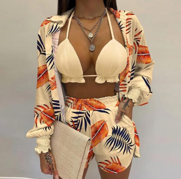 Amara Fashionable Floral Three-Piece Set - Image 6
