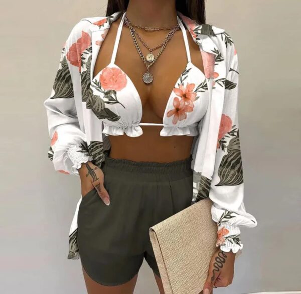 Amara Fashionable Floral Three-Piece Set - Image 3