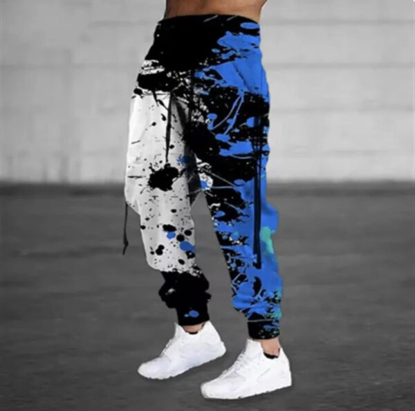 Men Fashion Casual 3D Print Jogger Pants - Image 4