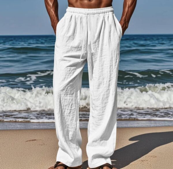 Men's Fashion Casual Solid Color Wide Leg Pants