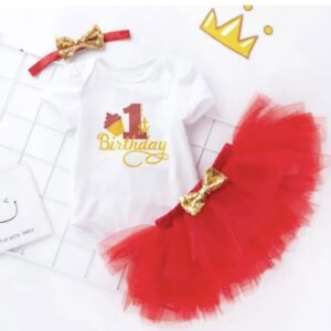 Baby Girl Birthday Tutu Skirt Set