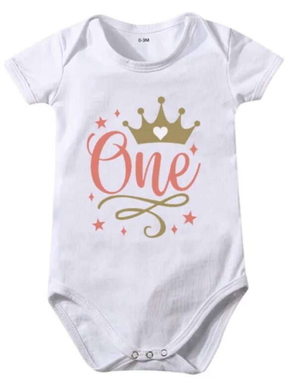 Baby Girl 1st Birthday Onesies - Image 2