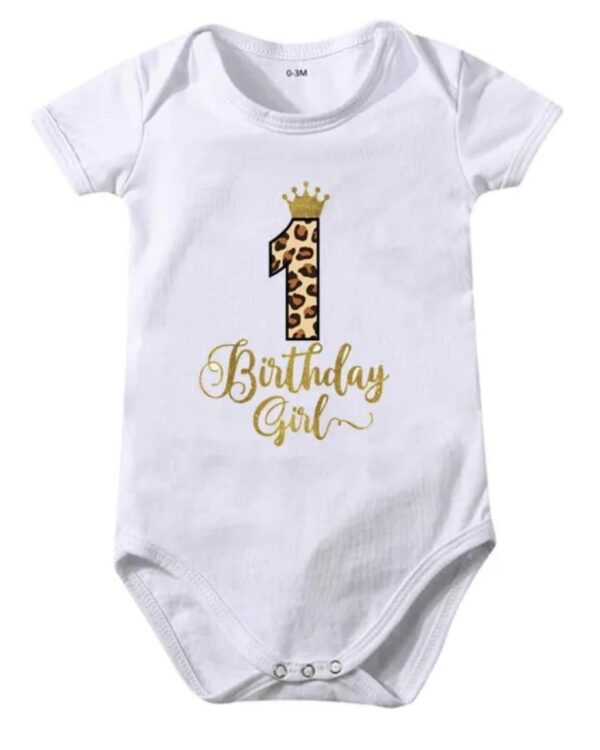 Baby Girl 1st Birthday Onesies - Image 3