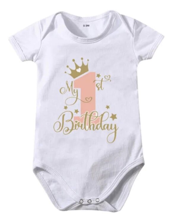 Baby Girl 1st Birthday Onesies - Image 8