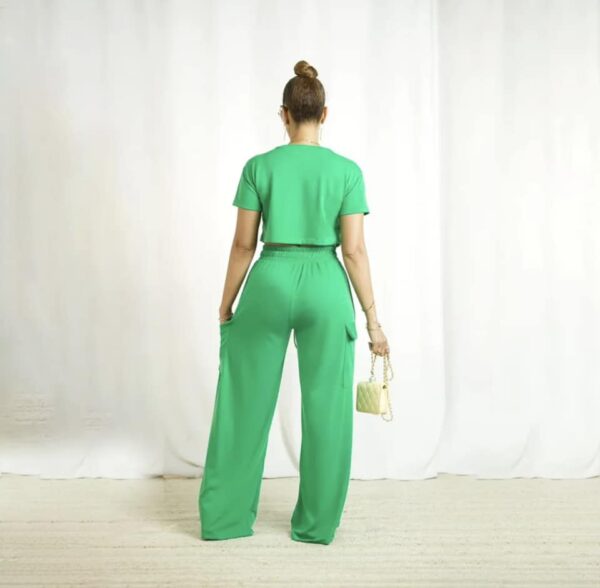 Adama Women’s Fashion Casual Wide Leg Pant 2 piece set - Image 6