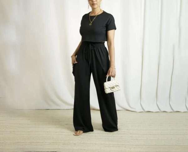Adama Women’s Fashion Casual Wide Leg Pant 2 piece set - Image 2