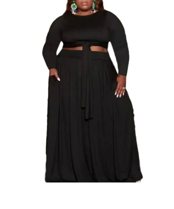 Dora Women Elegant Long Sleeves Top and Skirt Two-piece Set - Image 5