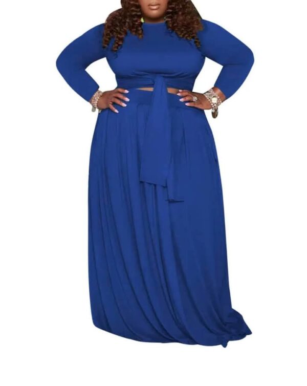 Dora Women Elegant Long Sleeves Top and Skirt Two-piece Set - Image 8