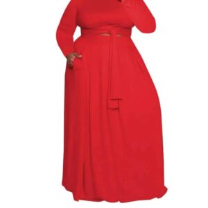 Dora Women Elegant Long Sleeves Top and Skirt Two-piece Set