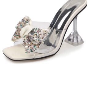 Crystal Glam Bow Heels
