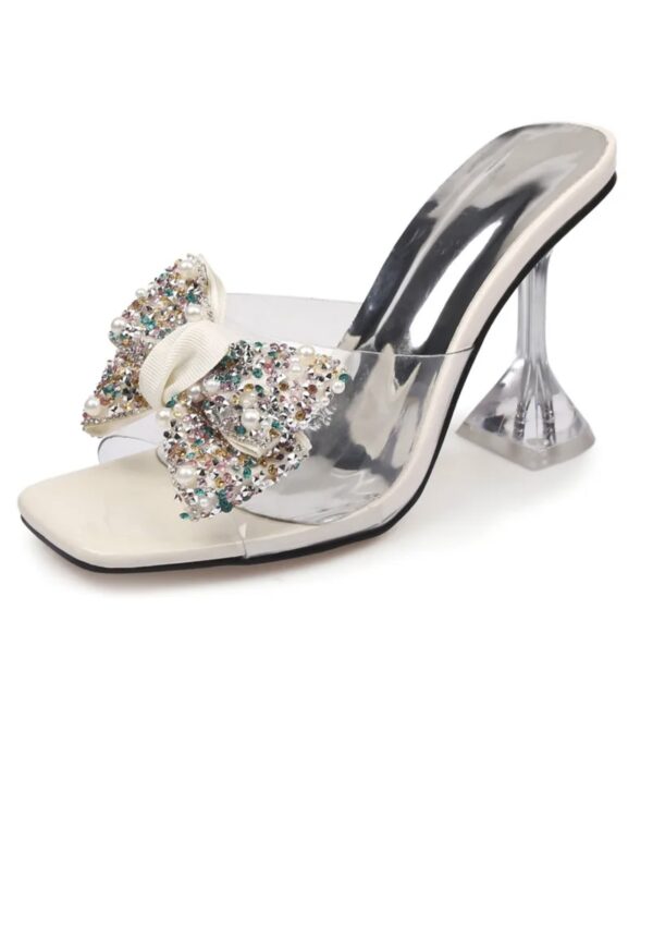 Crystal Glam Bow Heels