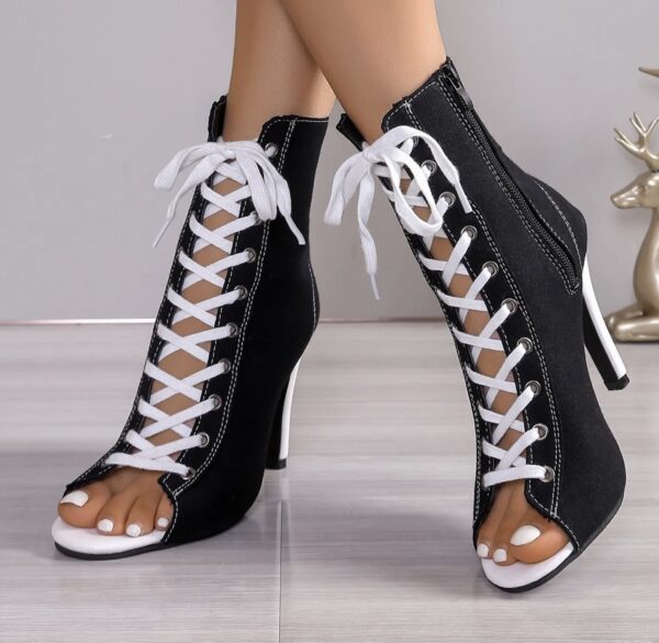 Jennifer Reign Lace Up Heels - Image 2