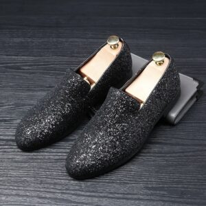 Men's Glitter Slip On Loafers