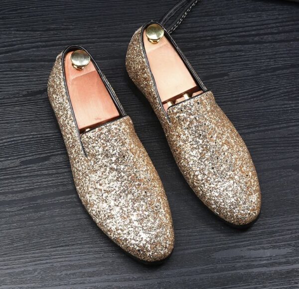 Men's Glitter Slip On Loafers - Image 3