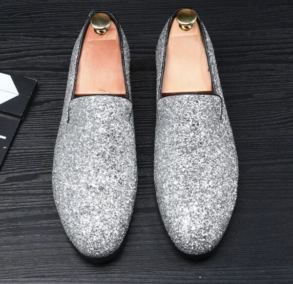 Men's Glitter Slip On Loafers - Image 4